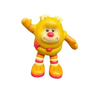 Rare 1983 Rainbow Brite 4” Canary Yellow “Spark” Light Up Figurine